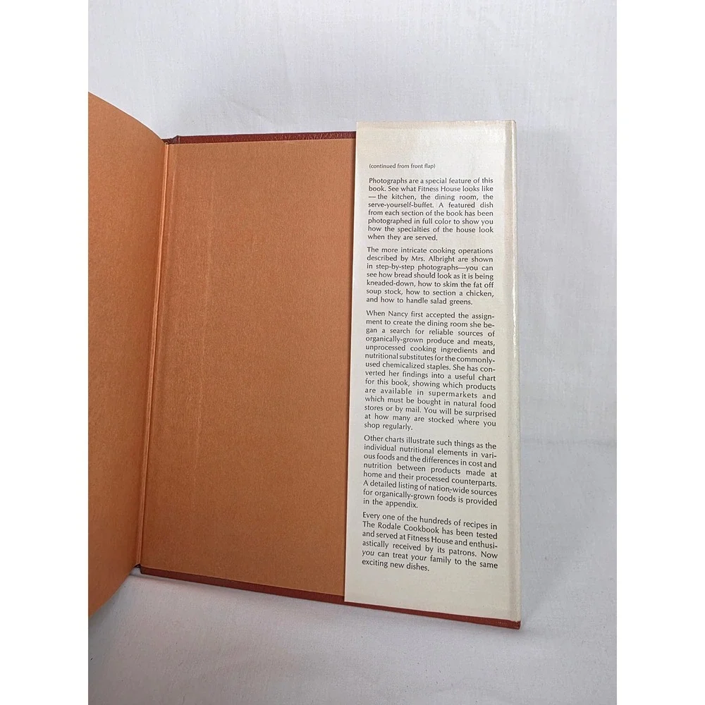 The‎ Rodale Cookbook Natural Foods Recipes Nancy Albright Hardcover 1973 Vintage